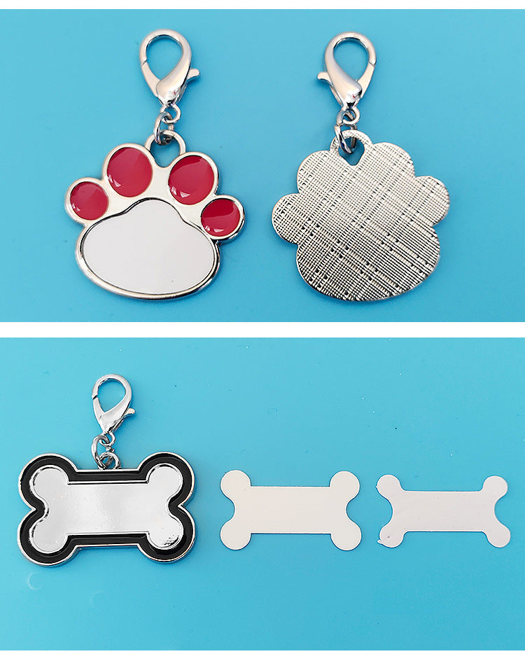 Placa de identificación personalizada para mascotas: placa para collar de perro o gato, colgante grabado para mascotas pequeñas y medianas, impresión de diseños personalizados disponible.