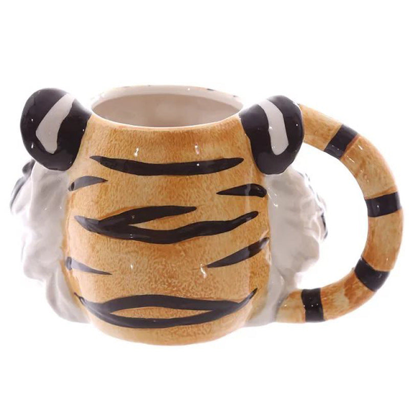 Porcelain mug 3D dog head coffee cup with logo