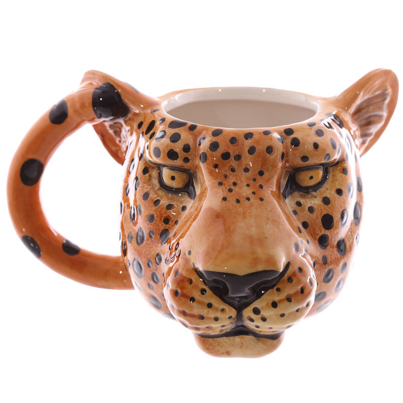 Porcelain mug 3D dog head coffee cup with logo