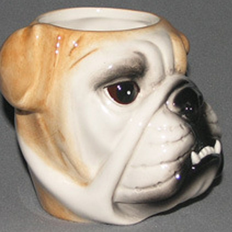 Porcelain mug 3D dog head coffee cup with logo