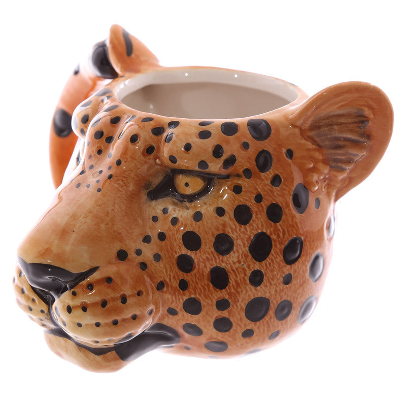 Porcelain mug 3D dog head coffee cup with logo