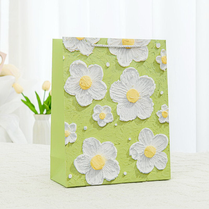 Bolsas de regalo pequeñas de papel kraft con asas, 14 × 15 × 7 cm – Bolsas reciclables para regalos de joyería, estudiantes, fiestas o pequeños obsequios.