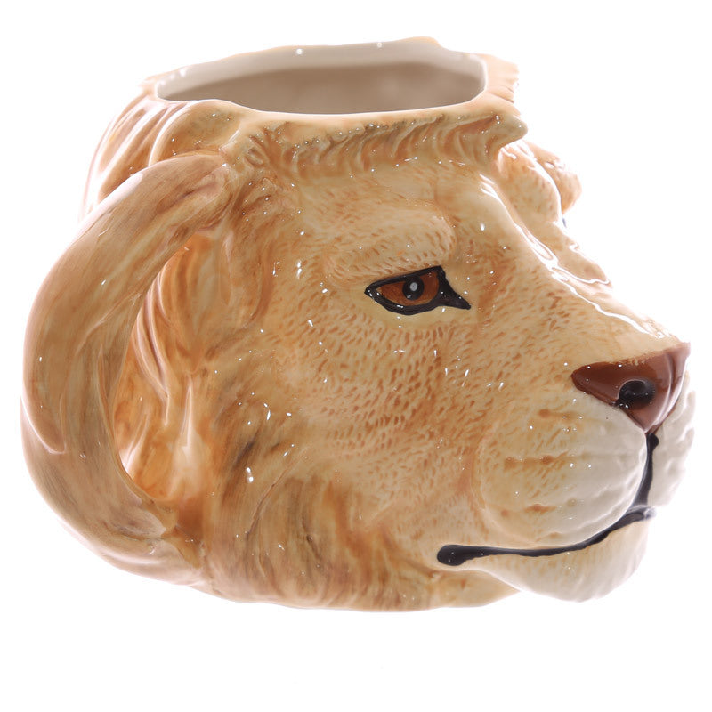 Porcelain mug 3D dog head coffee cup with logo