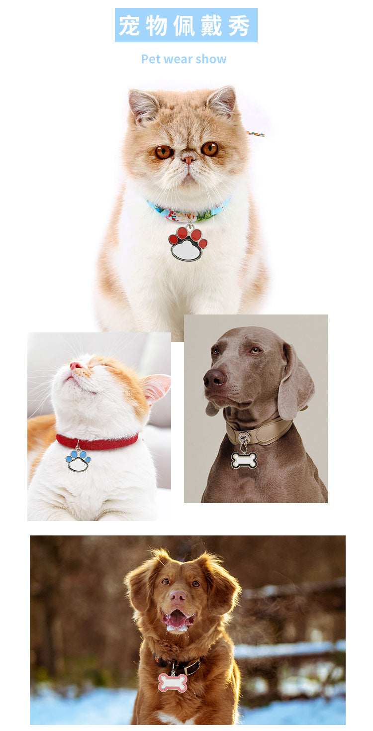 Placa de identificación personalizada para mascotas: placa para collar de perro o gato, colgante grabado para mascotas pequeñas y medianas, impresión de diseños personalizados disponible.