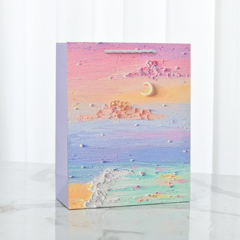 Bolsas de regalo pequeñas de papel kraft con asas, 14 × 15 × 7 cm – Bolsas reciclables para regalos de joyería, estudiantes, fiestas o pequeños obsequios.